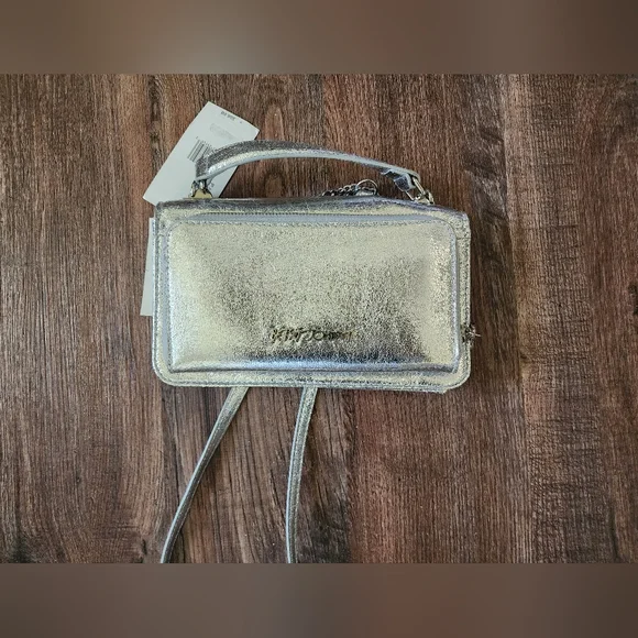 Betsey Johnson Metallic Silver Purse - Picture 2 of 5